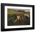 thumbnail image 1 of Jean-François Millet 24x19 Black Modern Framed Museum Art Print Titled - The Bather (1846-1848), 1 of 5