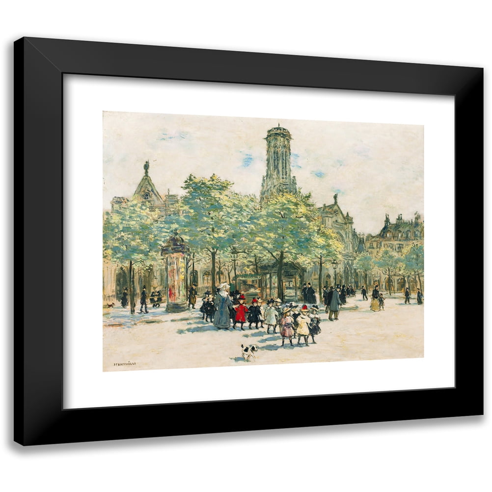 Jean François Raffaëlli 14x12 Black Modern Framed Museum Art Print ...