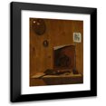 thumbnail image 1 of Jean François de Le Motte 15x18 Black Modern Framed Museum Art Print Titled - Trompe L’Oeil with Palettes and Miniature, 1 of 5