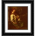 thumbnail image 1 of Jean Francois Millet 2x Matted 20x24 Black Ornate Framed Art Print 'Couseuse Endormie', 1 of 2