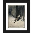 thumbnail image 1 of Jean Geoffroy 14x18 Black Ornate Wood Framed Double Matted Museum Art Print Titled - Petit Paul (19th Century), 1 of 5