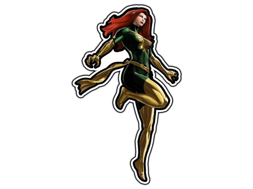 Jean Grey Alliance Style #1 Sticker Cartoon Sticker, Phone Decal Water ...