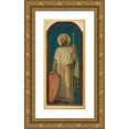 thumbnail image 1 of Jean-Hippolyte Flandrin 12x24 Gold Ornate Framed and Double Matted Museum Art Print Titled - Hezekiah, King of Judah (1856-1863), 1 of 4