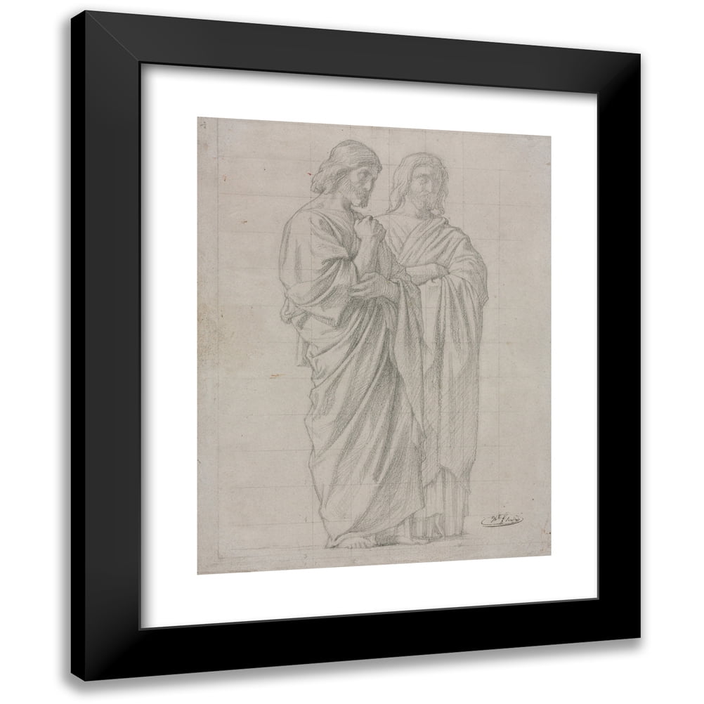 Jean-Hippolyte Flandrin 19x24 Black Modern Framed Museum Art Print ...