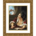 thumbnail image 1 of Jean-Honoré Fragonard 11x14 Gold Ornate Wood Frame and Double Matted Museum Art Print Titled - The Love Letter, 1 of 4