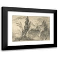 thumbnail image 1 of Jean-Honoré Fragonard 14x11 Black Modern Framed Museum Art Print Titled - View of a Park (ca. 1757-59), 1 of 5