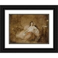 thumbnail image 1 of Jean-Honoré Fragonard 14x11 Black Ornate Wood Framed Double Matted Museum Art Print Titled: Young Lady Wearing a Negligee in an Interior, 1 of 5