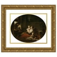 thumbnail image 1 of Jean-Honoré Fragonard 14x12 Gold Ornate Wood Frame and Double Matted Museum Art Print Titled - The Happy Family (C. 1775), 1 of 4