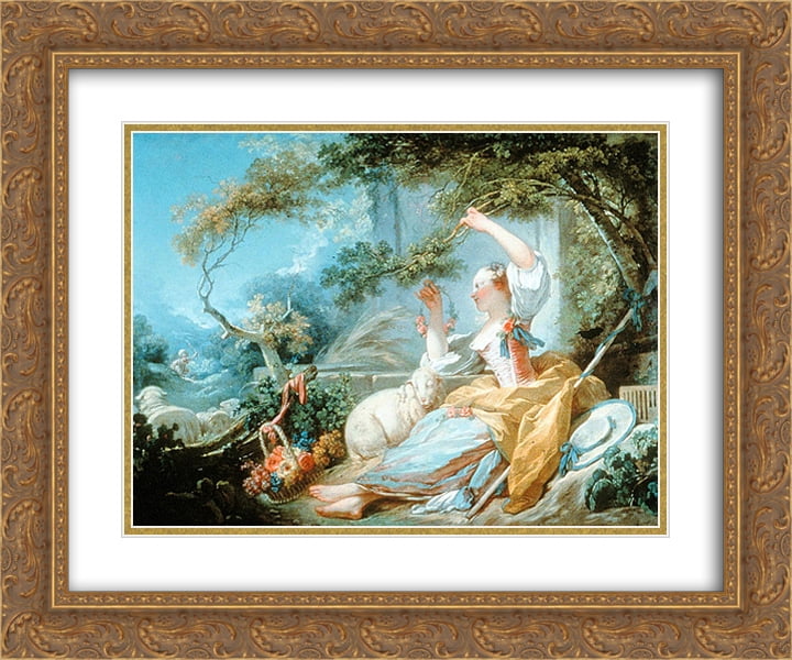 Shepherdess by Jean-Honore Fragonard Reproduction For Sale