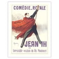 thumbnail image 1 of Jean III at the Royal Comedy (Comédie-Royale) - Starring Sacha Guitry - Vintage Theater Poster by Leonetto Cappiello c.1912 - Fine Art Matte Paper Print (Unframed) 11x14in, 1 of 4