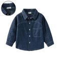 thumbnail image 1 of Boys Jean Jacket Long Sleeve Button down Boys Blue Jacket Lightweight Jacket Boys' Outerwear Jackets & Coats 4-5 Years, 1 of 9
