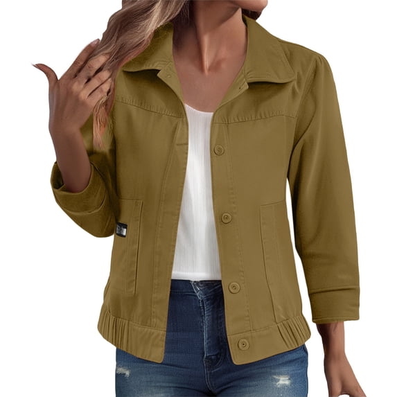 Jean Jacket for Women Crop Light Weight Button Down Outfit Short Jean Jacket Cropped Denim Jacket Distressed Jean