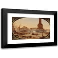 thumbnail image 1 of Jean-Jacques Champin 14x10 Black Modern Framed Museum Art Print Titled - Place De La Bastille and the Barricade of the Entrance to the Faubourg Saint-Antoine, June 25, 1848 (1848), 1 of 5