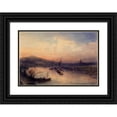 thumbnail image 1 of Jean-Jacques Champin 14x11 Black Ornate Wood Framed Double Matted Museum Art Print Titled: The Return of the Ashes of Napoleon I, 1840, La Seine Near Saint-Denis (1840), 1 of 5
