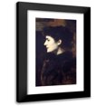 thumbnail image 1 of Jean-Jacques Henner 10x14 Black Modern Framed Museum Art Print Titled - Eugenie-Marie Gadiffet-Caillard Dite Germaine Dawis (1892), 1 of 5