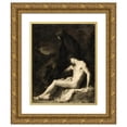 thumbnail image 1 of Jean-Jacques Henner 20x24 Gold Ornate Framed and Double Matted Museum Art Print Titled - Saint Sebastian Attended by Saint Irene (circa 1889), 1 of 4