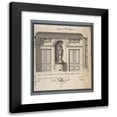 thumbnail image 1 of Jean Jacques Lequeu 12x14 Black Modern Framed Museum Art Print Titled - Section and Plan of the Small Dining Room of the Hotel De Montholon (1785-86), 1 of 5