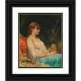 thumbnail image 1 of Jean-Joseph-Benjamin Constant 12x14 Black Ornate Wood Framed Double Matted Museum Art Print Titled: The Eastern Drum (1880), 1 of 5