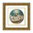 thumbnail image 1 of Jean-Léon Gérôme 12x12 Gold Ornate Wood Frame and Double Matted Museum Art Print Titled - Allegory of Night (1859), 1 of 4