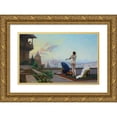 thumbnail image 1 of Jean-Léon Gérôme 14x10 Gold Ornate Wood Frame and Double Matted Museum Art Print Titled - Bathsheba (1889), 1 of 4