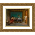 thumbnail image 1 of Jean-Léon Gérôme 18x14 Gold Ornate Wood Frame and Double Matted Museum Art Print Titled - Cupid Runs Out the Door, 1 of 4