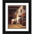 thumbnail image 1 of Jean-Léon Gérôme 19x24 Black Ornate Framed Double Matted Museum Art Print Titled: The Saddle Bazaar, Cairo (1883), 1 of 5