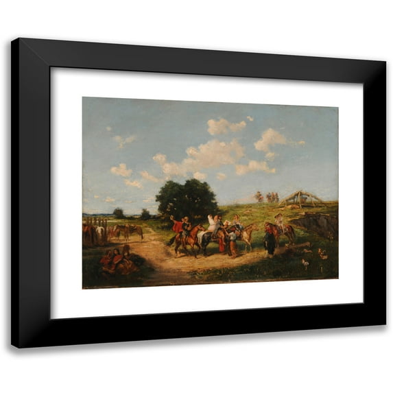 Jean Léon Pallière 18x14 Black Modern Framed Museum Art Print Titled - Way to (Renidero)