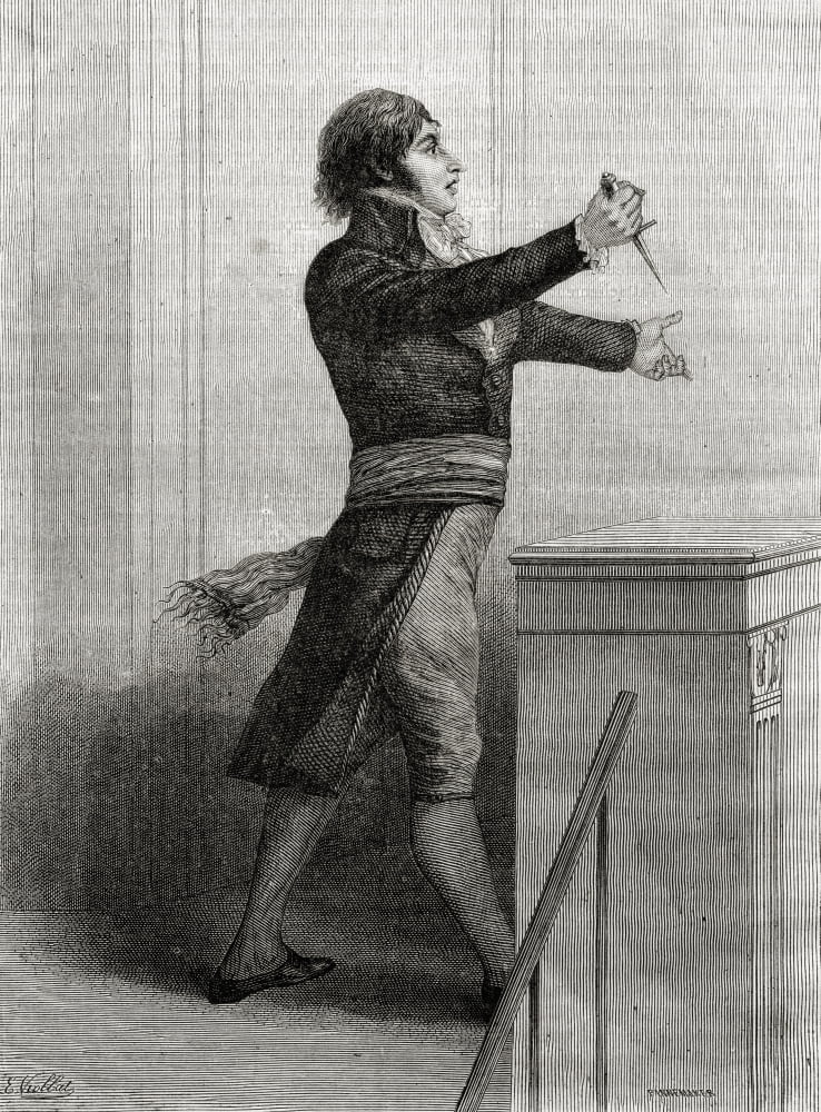 Jean Lambert Tallien 1767-1820 French Politician Engraved By Pannemaker-Ligny After E ViollatFrom Histoire De La Revolution Francaise By Louis Blanc Canvas Art - Ken Welsh Design Pics (13 x 17)