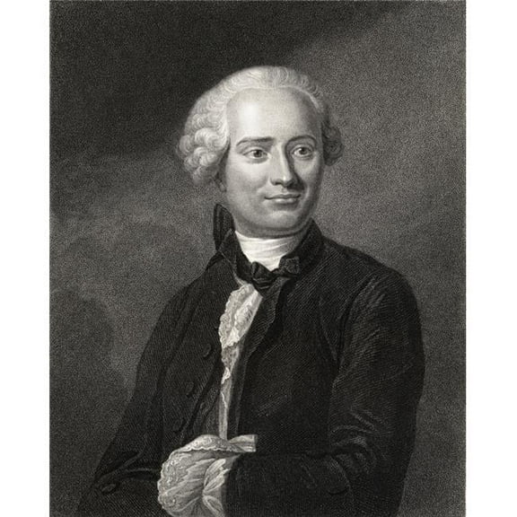 Jean Le Rond Dalembert 1717-1783 French Mathematician Philosopher & Writer From The Book Gallery of Portraits Poster Print - Large - 26 x 34