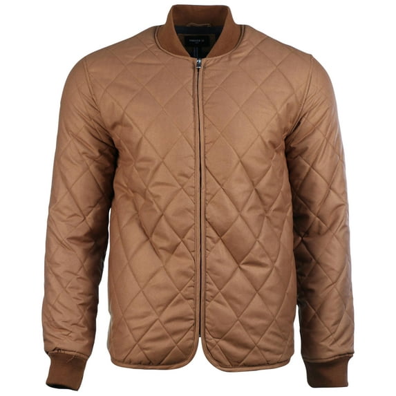 Jean Legacy Men's Quilted Bomber Jacket-Camel