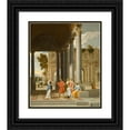 thumbnail image 1 of Jean Lemaire 20x23 Black Ornate Framed Double Matted Museum Art Print Titled: Achilles Discovered Among the Daughters of Lycomedes (circa 1640-1645), 1 of 5