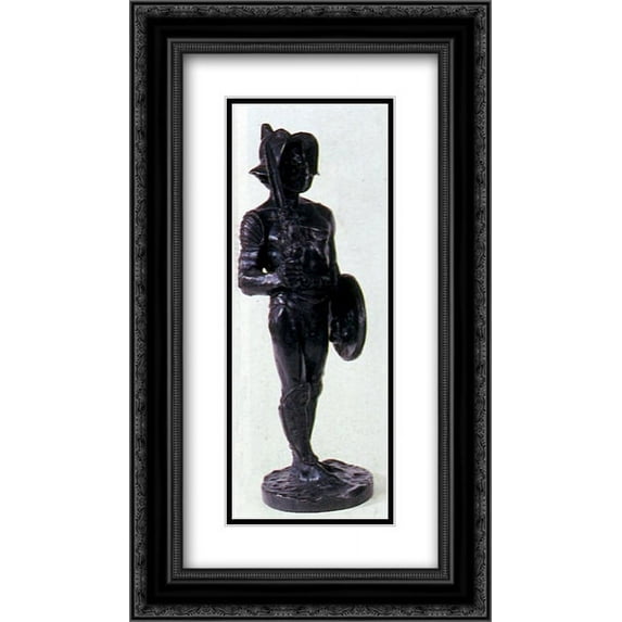 Jean Leon Gerome 2x Matted 14x24 Black Ornate Framed Art Print 'Mirmillo'