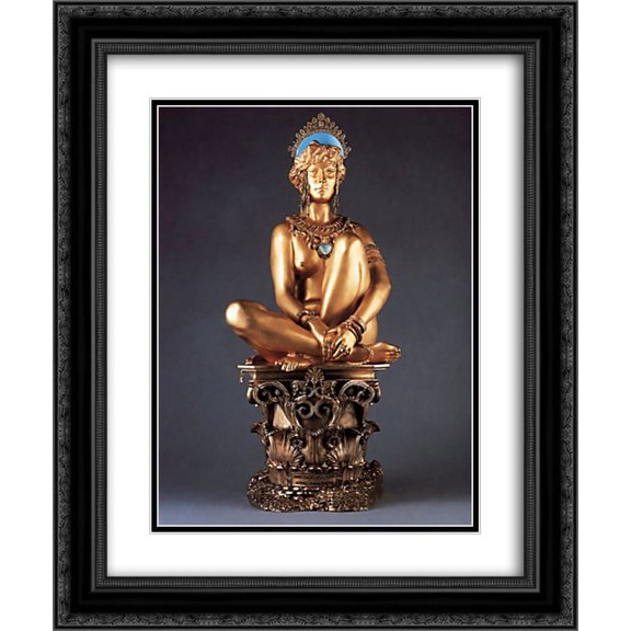 Jean Leon Gerome 2x Matted 20x24 Black Ornate Framed Art Print 'Corinth'