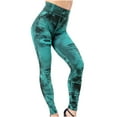 thumbnail image 1 of Jean Look Leggings for Women High Waist Denim Printed Fake Jean Leggings Seamless with Pockets, 1 of 5
