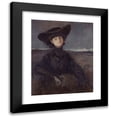 thumbnail image 1 of Jean-Louis Forain 12x14 Black Modern Framed Museum Art Print Titled - Portrait of the Countess Anna De Noailles, Nee Brancovan (1876-1933), Poet (1905), 1 of 5