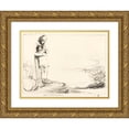 thumbnail image 1 of Jean-Louis Forain 18x14 Gold Ornate Wood Frame and Double Matted Museum Art Print Titled - For the Man of Tomorrow (1914-1919), 1 of 4