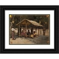 thumbnail image 1 of Jean Lulvès 24x19 Black Ornate Framed Double Matted Museum Art Print Titled: Scene in an Arab Village, 1 of 5