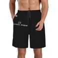 thumbnail image 1 of Jean Michel Basquiat Men's Beach Shorts Quick Dry Athletic Workout Swim Shorts Elastic Waist Drawstring Summer Shorts, 1 of 5