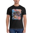thumbnail image 1 of Jean Michel Basquiat Men's Short Sleeve Crewneck T Shirt Big and Tall Graphic Tee Shirt Clothes Tops, 1 of 7