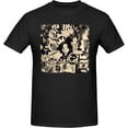 thumbnail image 1 of Jean Michel Basquiat Men's T Shirt Cotton Tee Basic Short Sleeve Crewneck Shirt Tops Black, 1 of 5