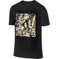 thumbnail image 1 of Jean Michel Basquiat Men's T Shirt Cotton Tee Basic Short Sleeve Crewneck Shirt Tops Black, 1 of 5