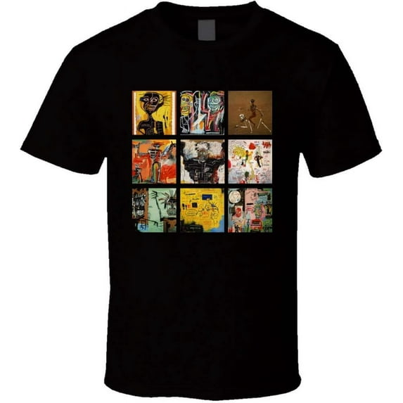 Jean Michel Basquiat N/Y Jean Michel Basquiat Art Paintings Trendy T-Shirt, Schwarz
