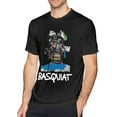 thumbnail image 1 of Jean Michel Basquiat Teen Mens T-Shirt Round Neck Short Sleeve Tops Sport Custom Tees Clothing, 1 of 5