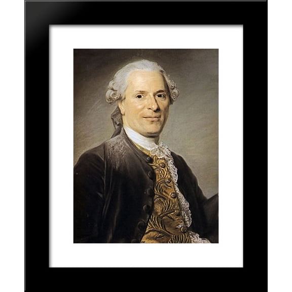 Jean Monnet, Director of the Opera Comique in Paris 20x24 Framed Art Print by Maurice Quentin de La Tour