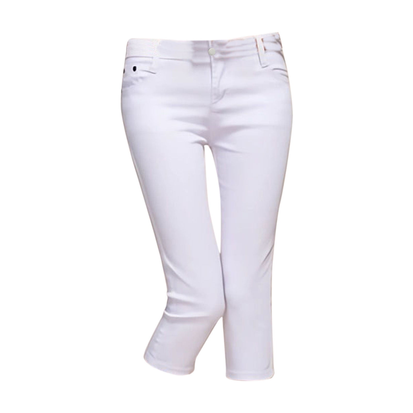 White hot sale jeggings capri