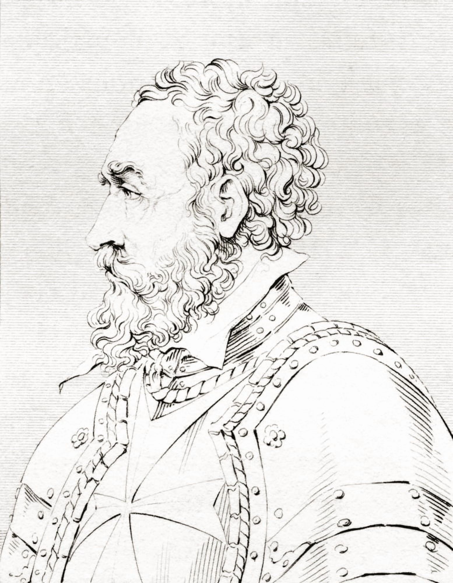 Jean Parisot De La Valette C 1494 - 1568 Knight Of St John From The Historic Gallery Of Portraits And Paintings Published 1808 Canvas Art - Ken Welsh Design Pics (24 x 32)