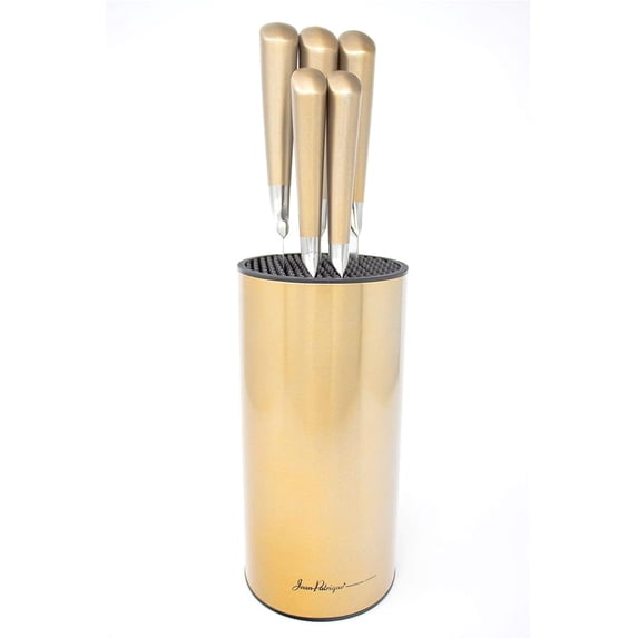 Jean-Patrique Professional Midas Collection Knife Set with Storage Holder | Kitchen Durable Knives Universal Block - 5 Piece Set