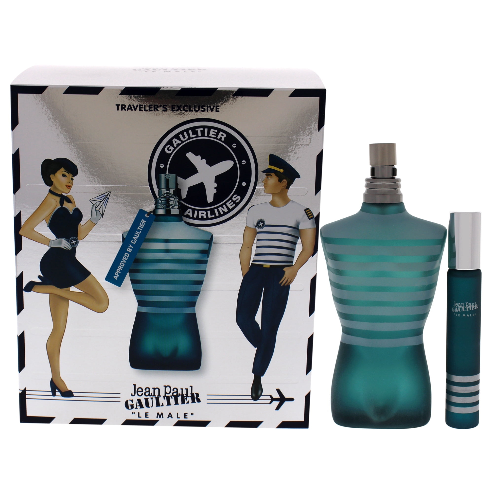 【Jean Paul Gaultier 】Le Male セット【レア】 Jean Paul Gaultier Le Male , 3 Pc Gift Set 4.2oz EDT Spray