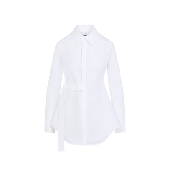 Jean Paul Gaultier Tailored Wrap Shirt With Silhouette (Women's)