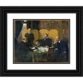 thumbnail image 1 of Jean-Paul Laurens 14x12 Black Ornate Wood Framed Double Matted Museum Art Print Titled: The Security Committee of the City of Paris and the Department of the Seine, During the War of 19, 1 of 5